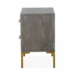 Quinn Gray & Gold Nightstand 11 Quinn Gray & Gold Nightstand -WALKER EDISON Shop TOV G5499 NS 3
