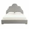 Carolina Gray Velvet Queen Bed 2 Carolina Gray Velvet Queen Bed -WALKER EDISON Shop TOV IHB68219