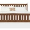 Crown Mission Wood Bed W/High Foot 1 Crown Mission Wood Bed W/High Foot -WALKER EDISON Shop VFM CM HF