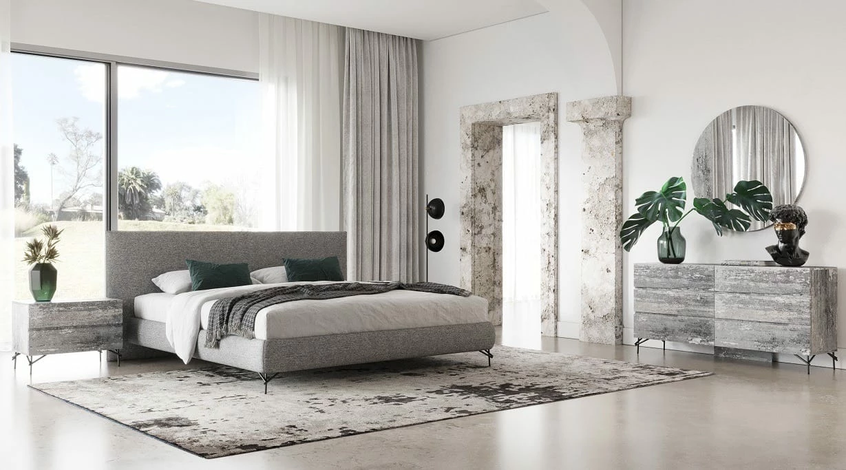 Nova Domus Aria - Italian Modern Multi Grey Bedroom Set 6 Nova Domus Aria - Italian Modern Multi Grey Bedroom Set - Image 4
