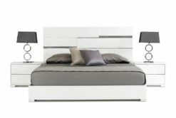 Eastern King Modrest Ancona Italian Modern White Bed