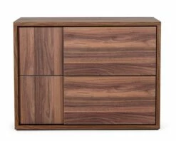 Nova Domus Asus - Italian Modern Walnut Nightstand