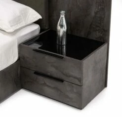 Nova Domus Ferrara - Modern Volcano Oxide Grey Nightstand -WALKER EDISON Shop VIG VGACFERRARA NS 1