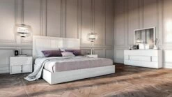Modrest Nicla Italian Modern White Bed -WALKER EDISON Shop VIG VGACNICLA BED 4