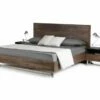 Queen Modrest Wharton Modern Dark Aged Oak Bed -WALKER EDISON Shop VIG VGEDWHARTON BED Q 1