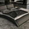Eastern King Volo Modern Eco-Leather Bed W/ Curves -WALKER EDISON Shop VIG VGINVOLO EK 1