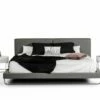 Queen Modrest Ramona Modern Grey Leather Bed -WALKER EDISON Shop VIG VGJY 4016 GRY Q 1