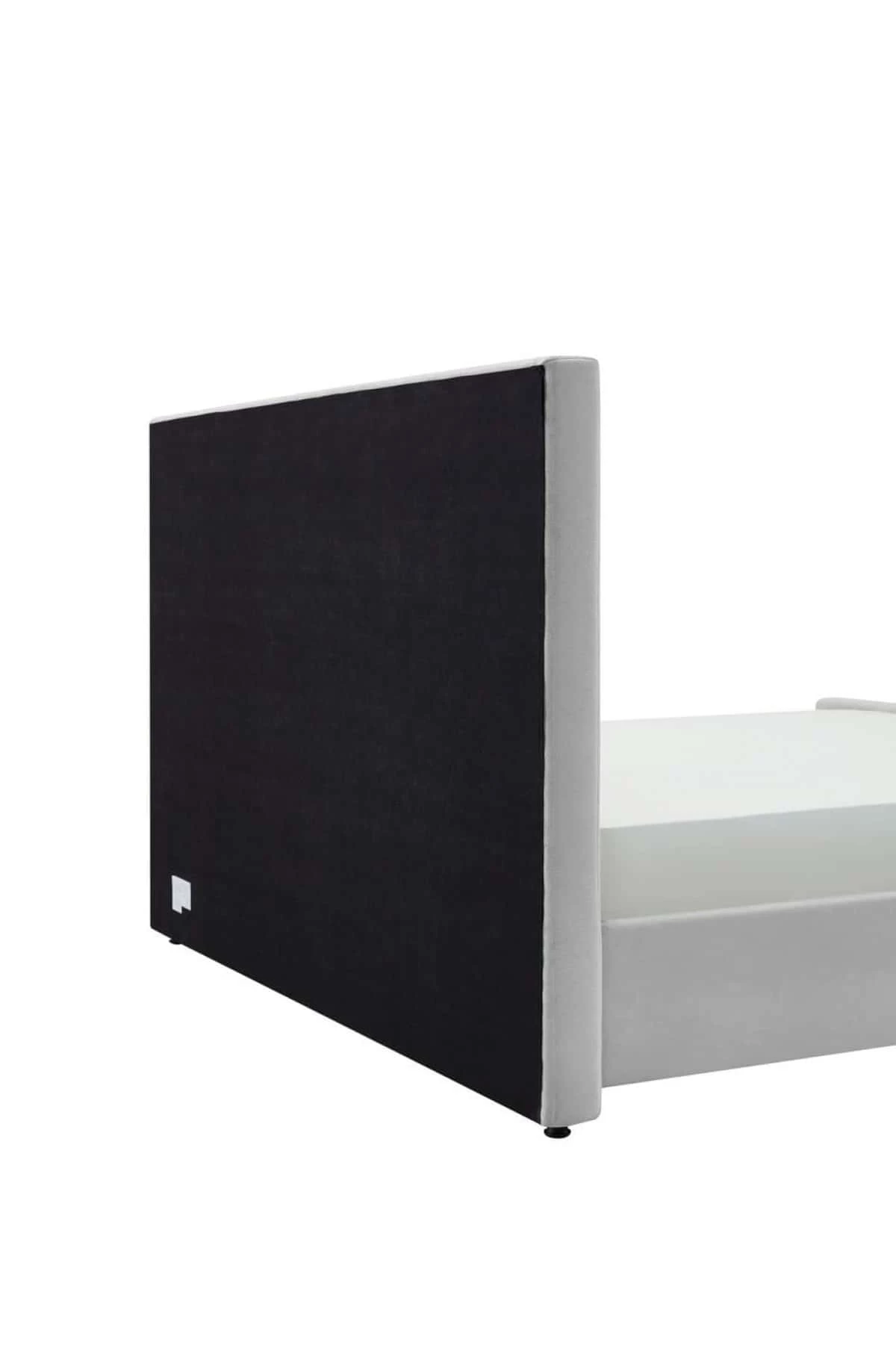 Modrest Beverly - Modern Grey Velvet Bed 5 Modrest Beverly - Modern Grey Velvet Bed - Image 3