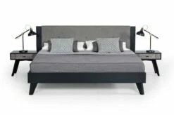 Nova Domus Panther Contemporary Grey & Black Bed