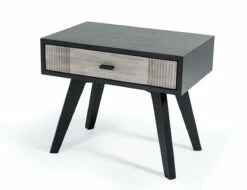 Nova Domus Panther Contemporary Grey & Black Nightstand -WALKER EDISON Shop VIG VGMABR 77 NS 1