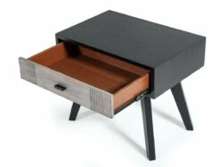 Nova Domus Panther Contemporary Grey & Black Nightstand -WALKER EDISON Shop VIG VGMABR 77 NS 2