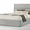 Modrest Dustin - Modern Grey Fabric & Walnut Trimmed Bedroom Set -WALKER EDISON Shop VIG VGMABR 99 BED SET 1