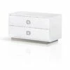 A&X Victoria Modern White Crocodile Nightstand -WALKER EDISON Shop VIG VGUNAW324 80 CROC