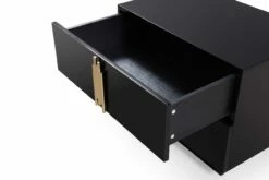 Modrest Token - Modern Black + Gold Wide Nightstand 9 Modrest Token - Modern Black + Gold Wide Nightstand -WALKER EDISON Shop VIG VGVC N815 L BLK 4
