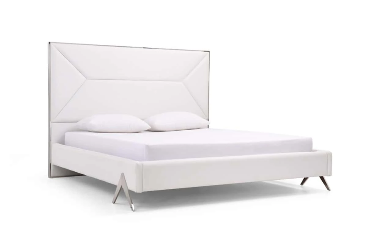 Modrest Candid Modern White Bed 4 Modrest Candid Modern White Bed - Image 2
