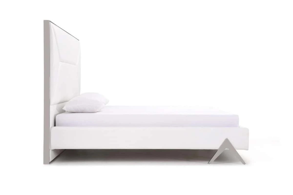 Modrest Candid Modern White Bed 5 Modrest Candid Modern White Bed - Image 3