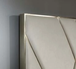 Modrest Eldora - Glam Beige Velvet & Brushed Brass Bed -WALKER EDISON Shop VIG VGVCBD1900 19 3