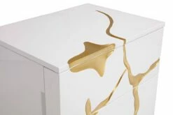 Modrest Aspen Modern Wide White And Gold Nightstand -WALKER EDISON Shop VIG VGVCN1801 WHT W 4