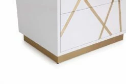 Modrest Nixa Modern Wide White And Gold Nightstand 11 Modrest Nixa Modern Wide White And Gold Nightstand -WALKER EDISON Shop VIG VGVCN1909 WHT 1 W 5