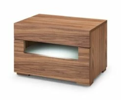 Modrest Ceres - Contemporary LED Walnut Nightstand -WALKER EDISON Shop VIG VGWCCG05 WAL NS 1
