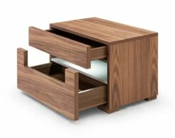 Modrest Ceres - Contemporary LED Walnut Nightstand -WALKER EDISON Shop VIG VGWCCG05 WAL NS 2