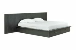 Modrest Manchester - Contemporary Platform Dark Grey Bed W/Drawers -WALKER EDISON Shop VIG VGWD HLF2 BED 1