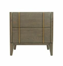 Modrest Oakley - Mid-Century Dark Brown Nightstand