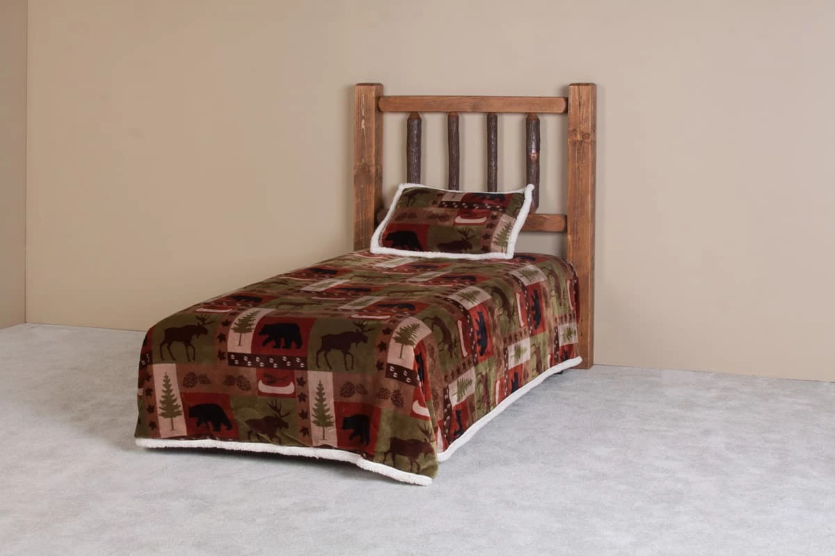 Hickory Jack Sawtooth Hickory Bed W/Low Profile Footboard 4 Hickory Jack Sawtooth Hickory Bed W/Low Profile Footboard - Image 2