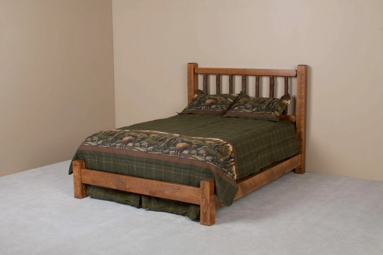 Hickory Jack Sawtooth Hickory Bed W/Low Profile Footboard 3 Hickory Jack Sawtooth Hickory Bed W/Low Profile Footboard