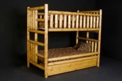 Log Bunk Bed -WALKER EDISON Shop VLF LOG NSBB BD 2