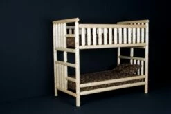 Log Bunk Bed -WALKER EDISON Shop VLF LOG NSBB BD 4