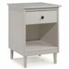 Walker Edison Modern 1 Drawer Nightstand - White 2 Walker Edison Modern 1 Drawer Nightstand - White -WALKER EDISON Shop WE BR1DNSWH