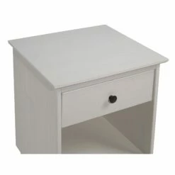 Walker Edison Modern 1 Drawer Nightstand - White -WALKER EDISON Shop WE BR1DNSWH 2