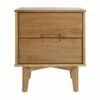 Walker Edison Mid Century Modern Wood Nightstand - Caramel -WALKER EDISON Shop WE BR2DSLNSCA