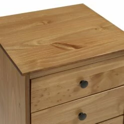 Walker Edison Modern 3 Drawer Nightstand - Caramel -WALKER EDISON Shop WE BR3DNSCA 2