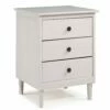 Walker Edison Modern 3 Drawer Nightstand - White -WALKER EDISON Shop WE BR3DNSWH