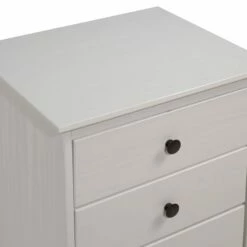 Walker Edison Modern 3 Drawer Nightstand - White -WALKER EDISON Shop WE BR3DNSWH 2