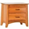 Willow 2 Drawer Nightstand Natural -WALKER EDISON Shop WILLOW 2 NS NA