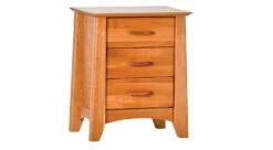 Willow 3 Drawer Nightstand Natural