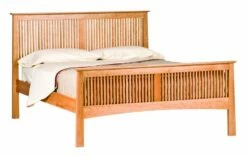 Willow Heritage Natural Platform Bed W/Cherry Spindles