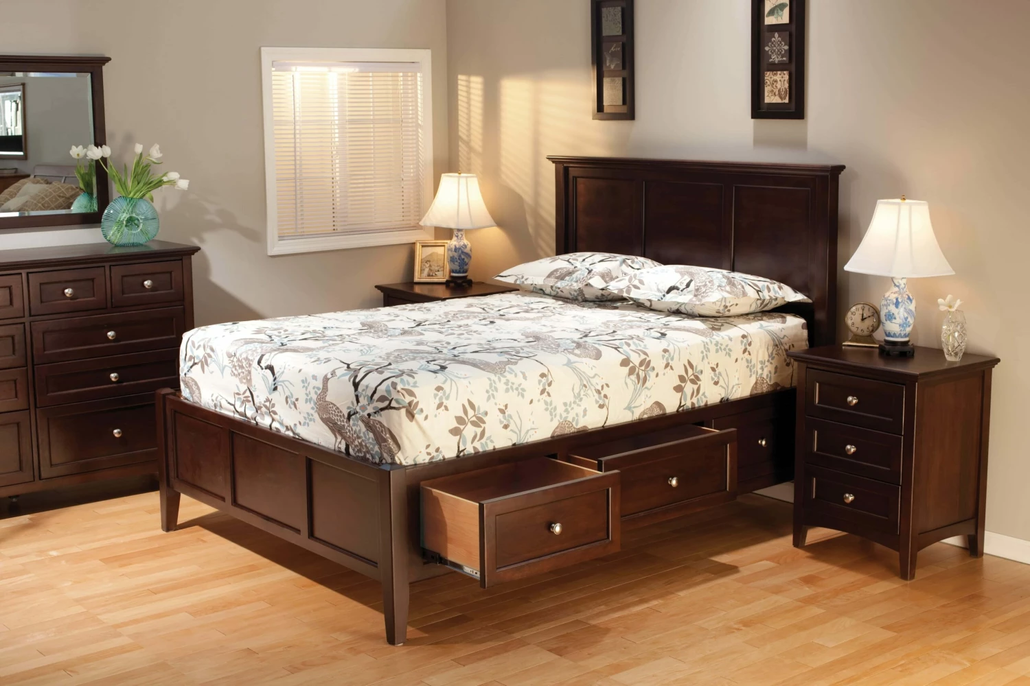 McKenzie Queen Storage Bed, Caffe 4 McKenzie Queen Storage Bed, Caffe - Image 2