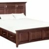 McKenzie Queen Mantel Storage Bed, Caffe -WALKER EDISON Shop WW McKenzie Caffe 47