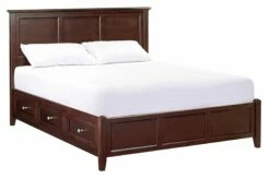 McKenzie Queen Petite Storage Bed, Caffe