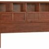 McKenzie King Bookcase Headboard, Glazed Antique Cherry
