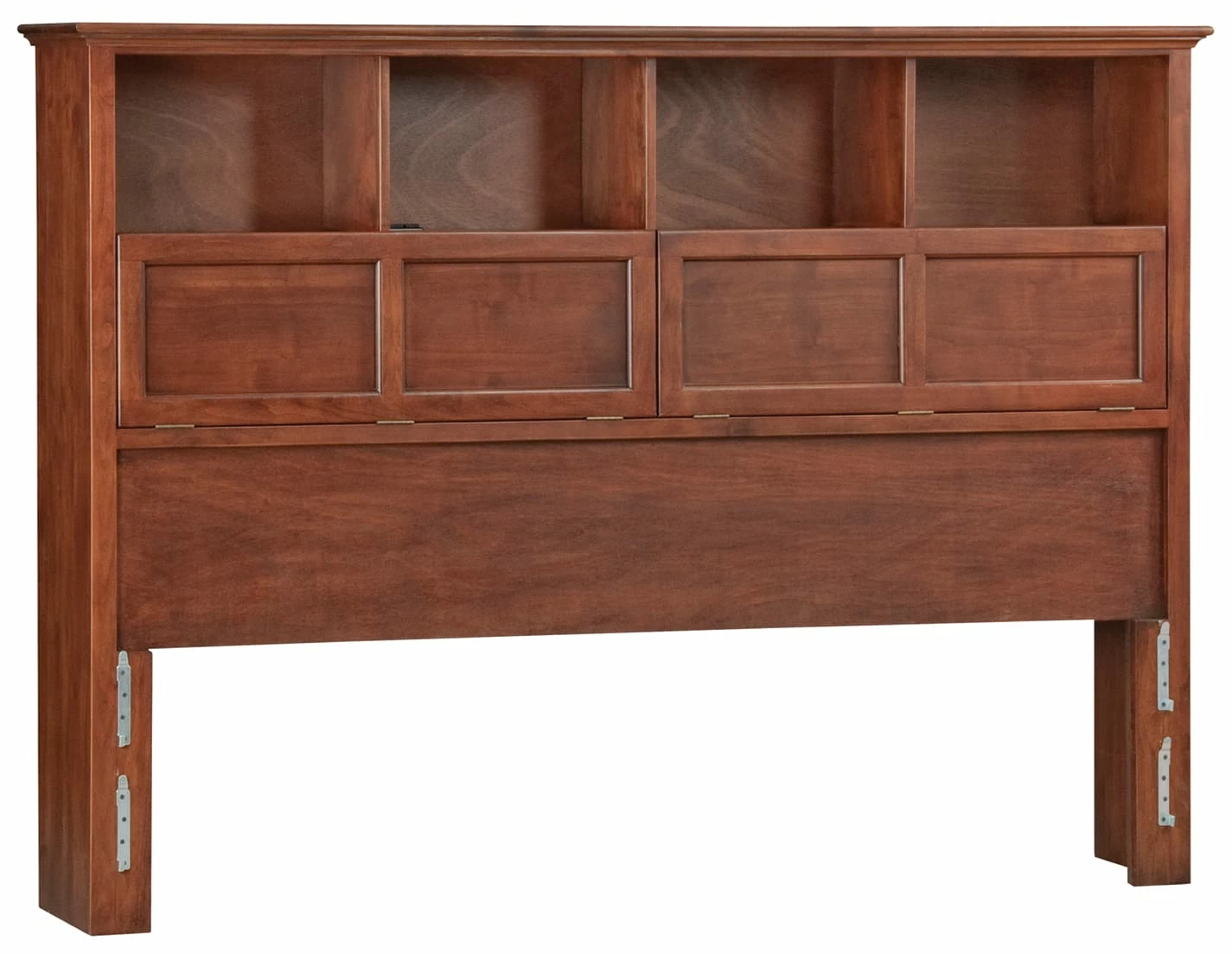 McKenzie King Bookcase Headboard, Glazed Antique Cherry 3 McKenzie King Bookcase Headboard, Glazed Antique Cherry