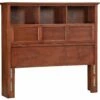 McKenzie Full Bookcase Headboard, Glazed Antique Cherry