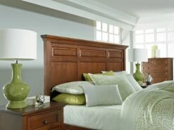 McKenzie Queen Mantel Storage Bed, Glazed Antique Cherry -WALKER EDISON Shop WW McKenzie Cherry 59