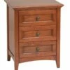 McKenzie 3-Drawer Nightstand, Glazed Antique Cherry -WALKER EDISON Shop WW McKenzie Cherry 7