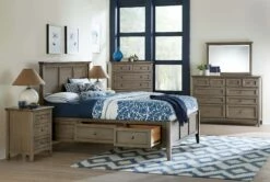 McKenzie 3-Drawer Nightstand, Fieldstone -WALKER EDISON Shop WW McKenzie Fieldstone 16