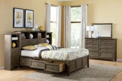 McKenzie King Bookcase Headboard, Fieldstone -WALKER EDISON Shop WW McKenzie Fieldstone 18
